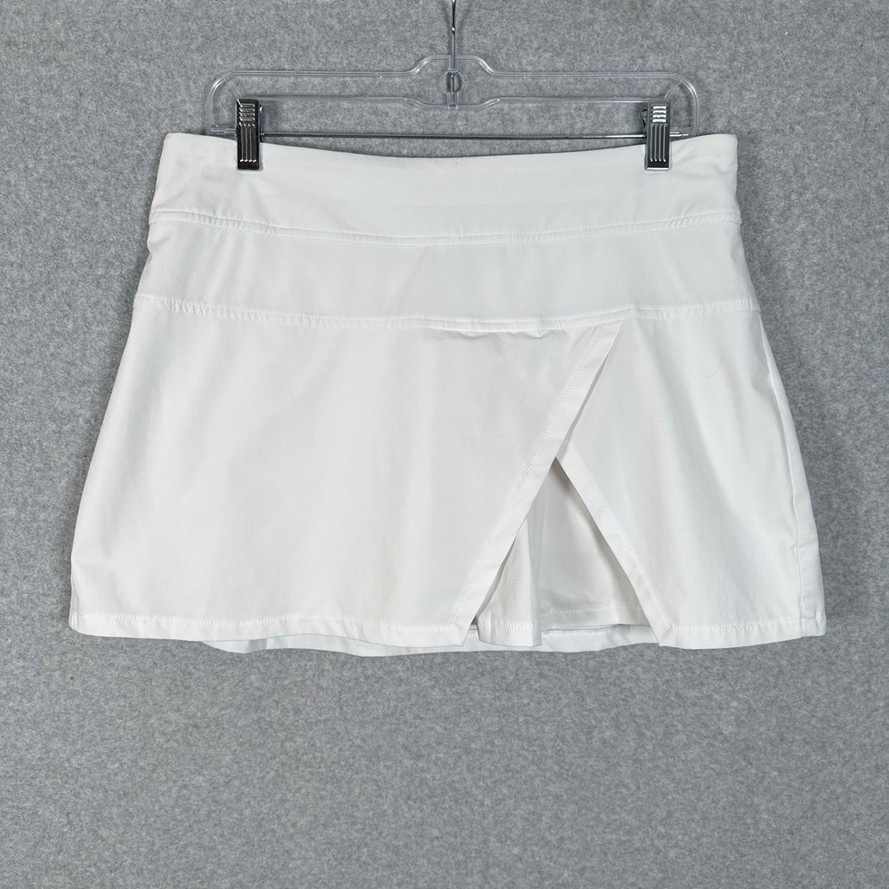 Athleta Skort Women's‎ Medium White Pleated Skirt Mini Athletic